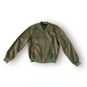 Green privy bomber jacket